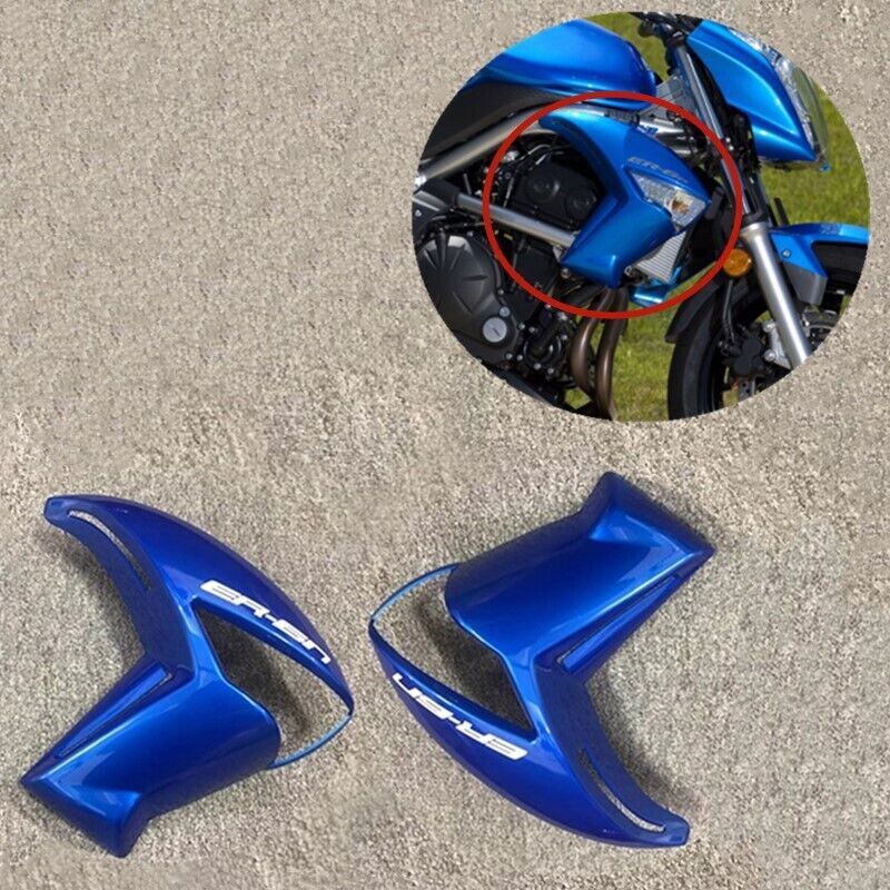 For 2009-2011 for KAWASAKI ER-6N Blue Front Radiator Cover Panel Fairing Cowling