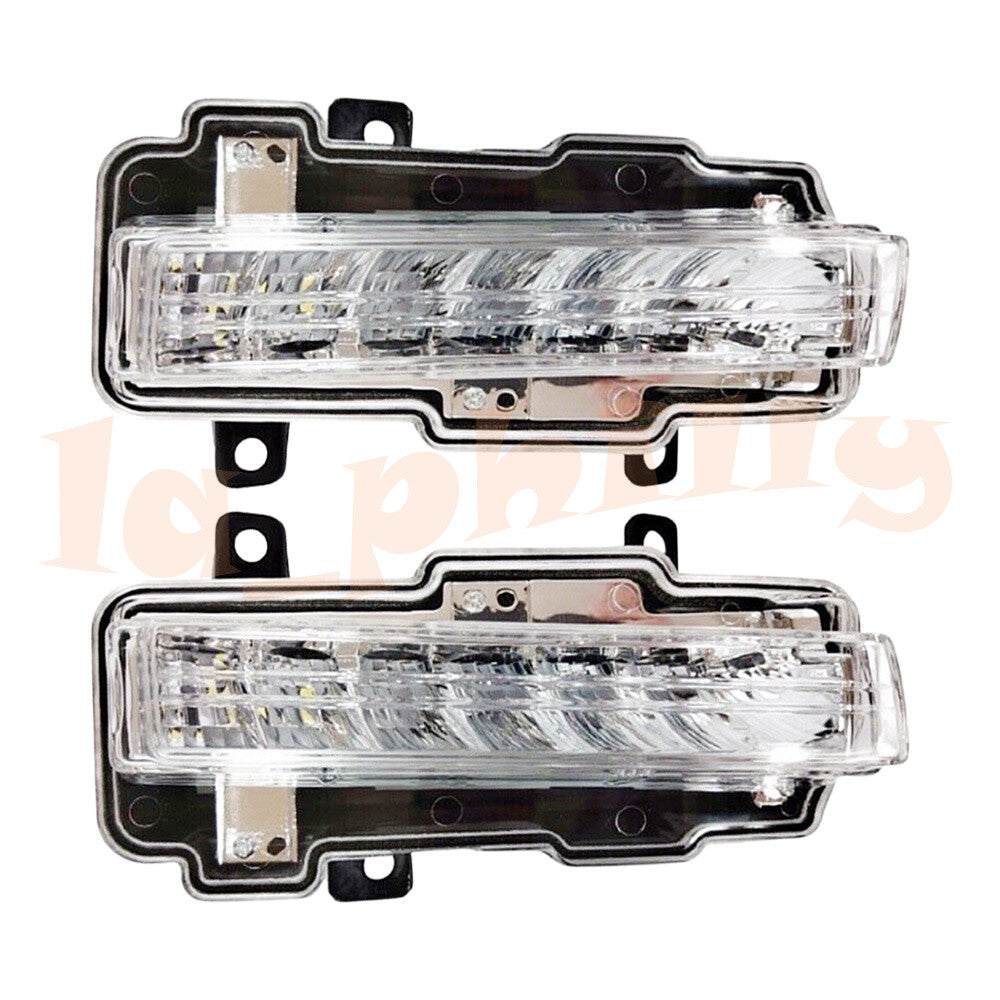 Pair for Mitsubishi for Pajero 2015-2016 DRL LED RightLeft Front Bumper Fog Light