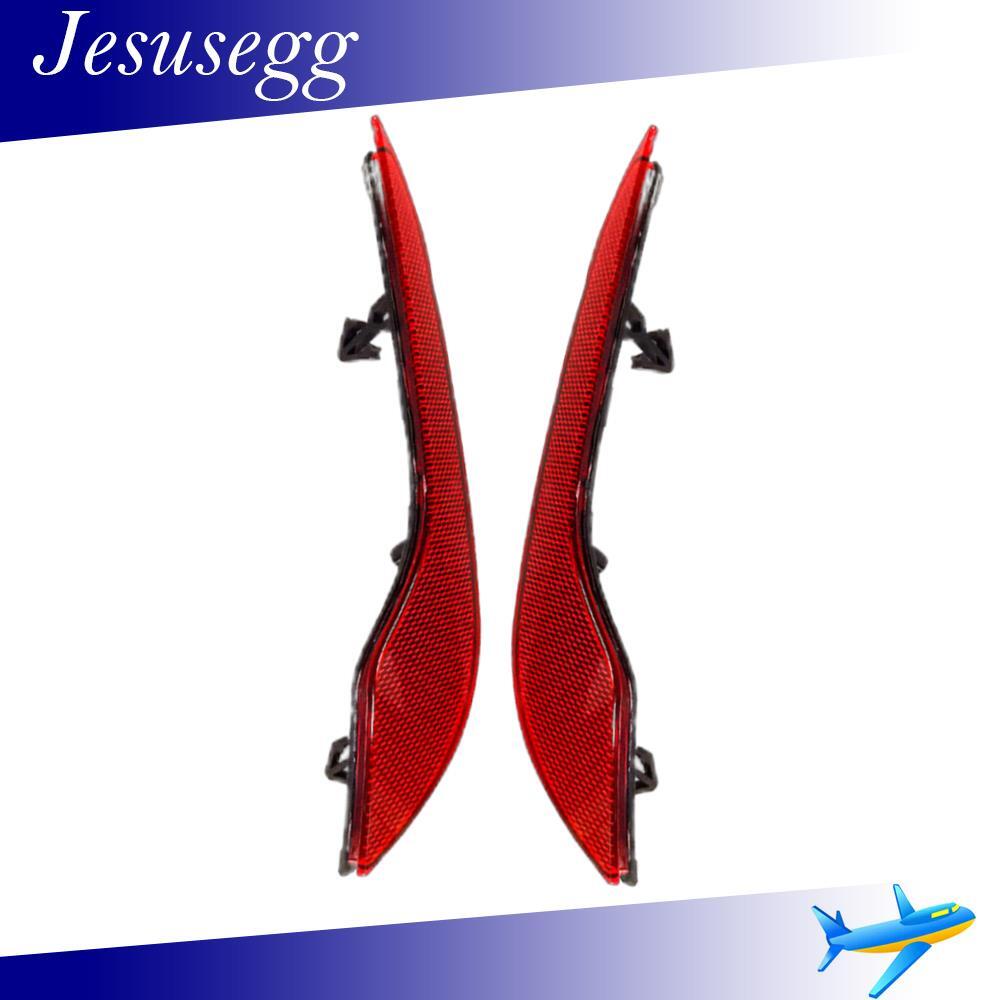 Set of 2 Fits 2019-2021 for Chevrolet Malibu Left Right Rear Bumper Reflector Red