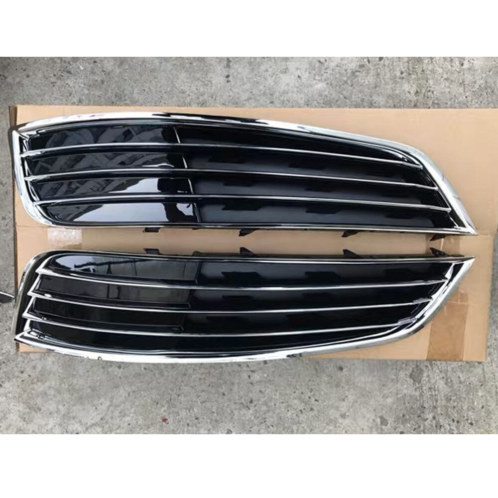 Fog Light Frame Lamp Grill Front Lower Grille Cover Fit for Audi for A8 D4 2010-2014
