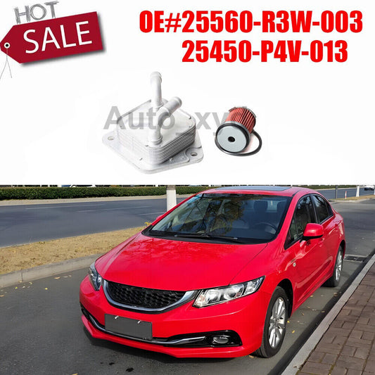 25560-R3W-003 25450-P4V-013 Transmission oil coolers suitable for Honda for Civic 1.8L and 2.0L. Q