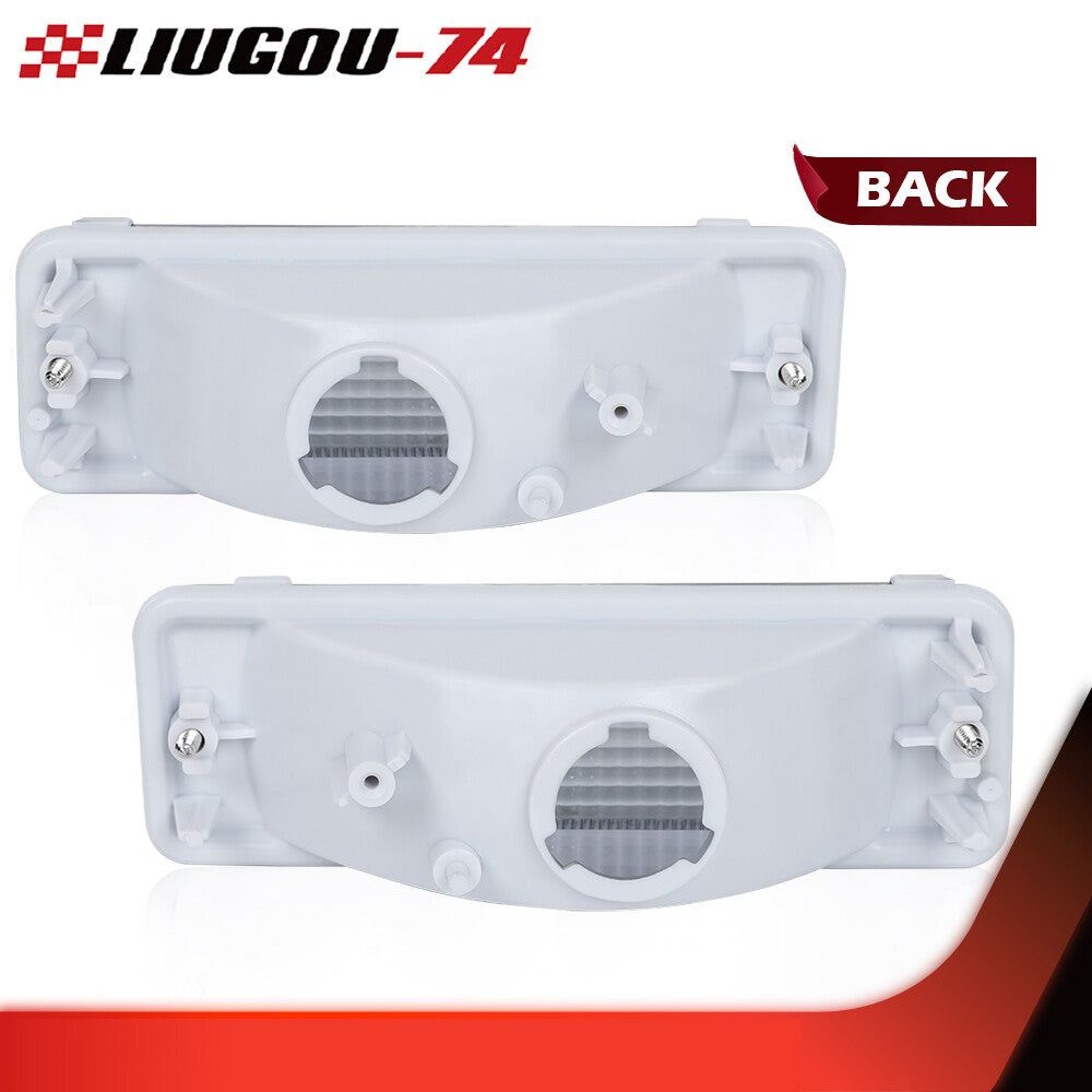 Front parking turn signal corner light is suitable for 1984-1989 pickup truck smoke- v