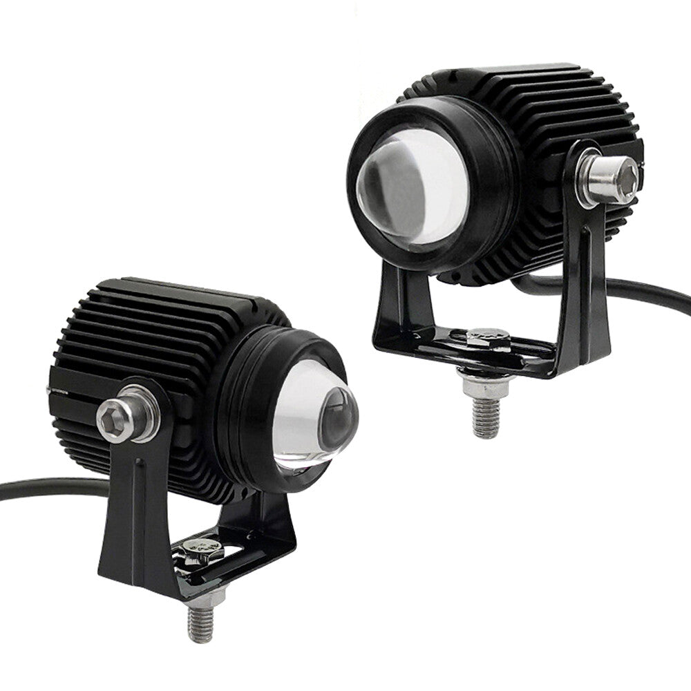 2pcs Fit Motorcycles Cars Trucks Boat LED Dual High Low Beam Headlight Spotlight