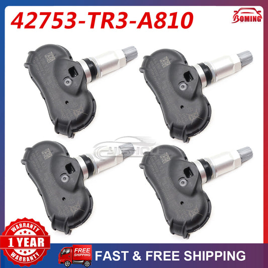 new (4) Tire Pressure Sensor (TPMS) for Honda Odyssey for Civic 42753-TR3-A810