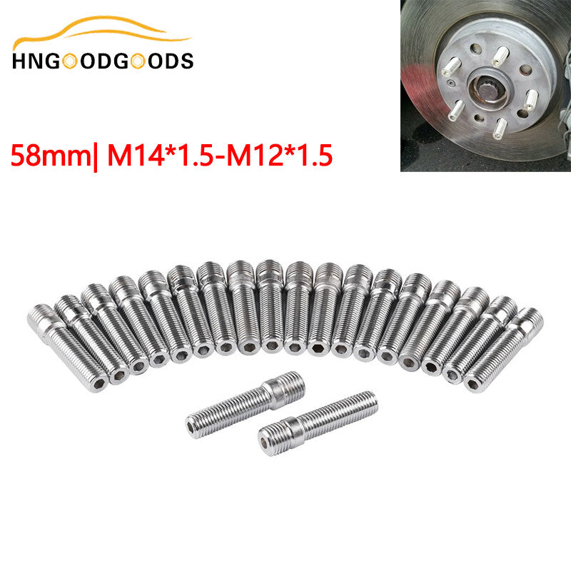 20x Extended Wheel Stud Converter Lug Bolt Screw Adapter Kit M141.5 to M12x1.5