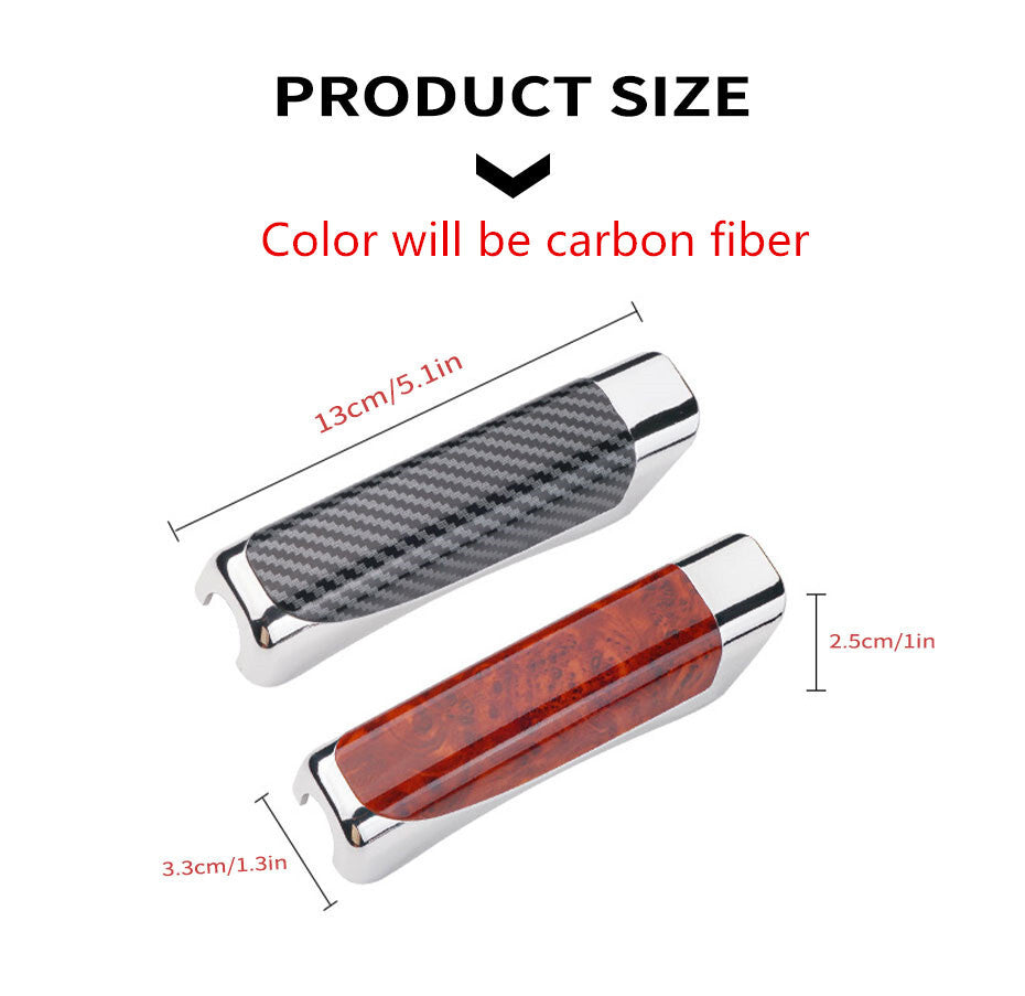 Auto Car Carbon Fiber Style Hand Brake Handle Hand Break Protect Cover Trim