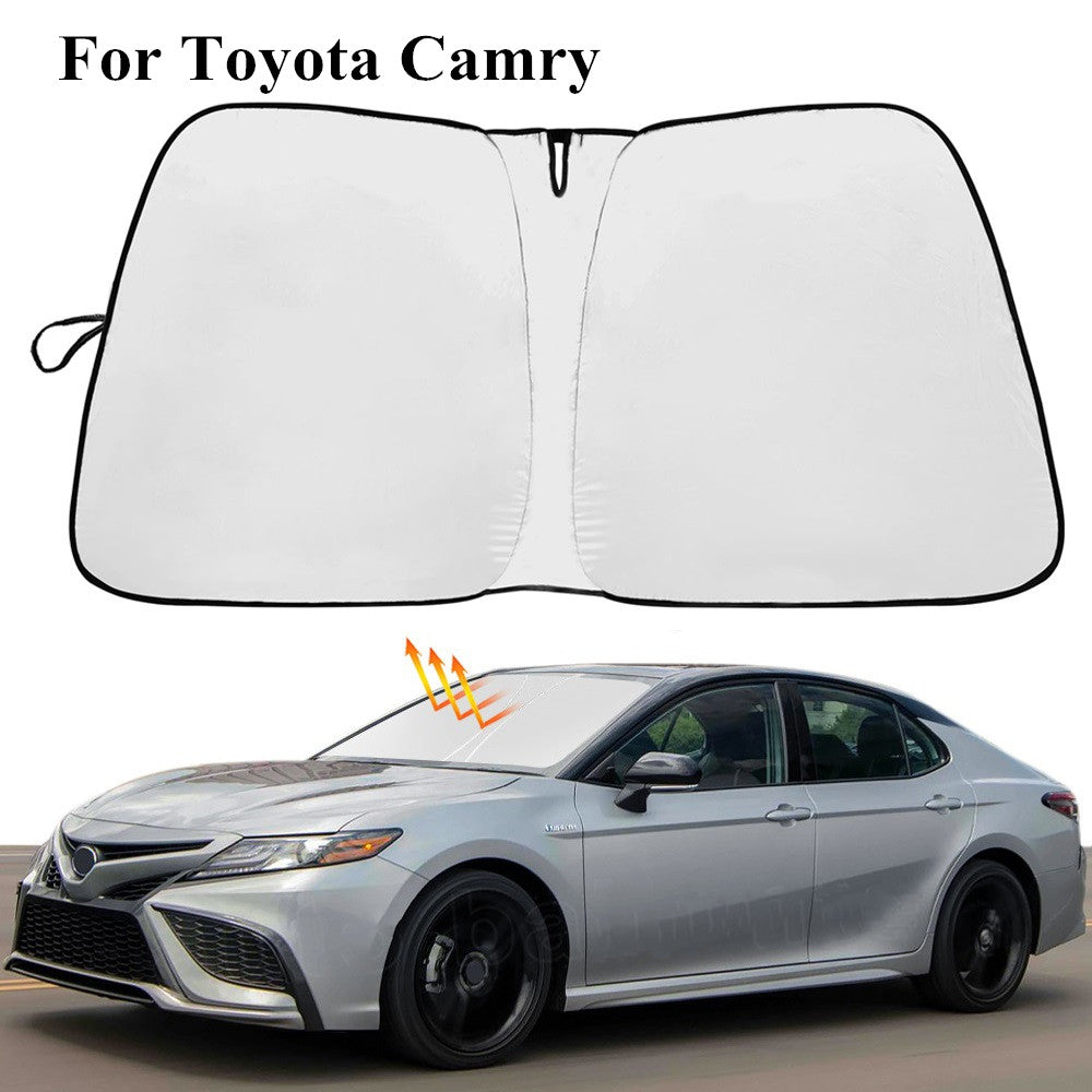 Custom-made foldable sunshade with UV protection for 2018-2023 for Camry windshield - n