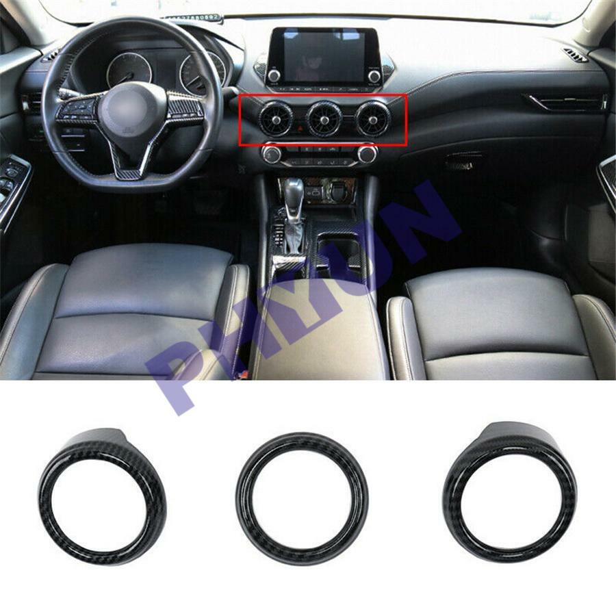 Suitable for Sentra 2020 - 2022, carbon fiber exterior ABS vent ring trim 3x n