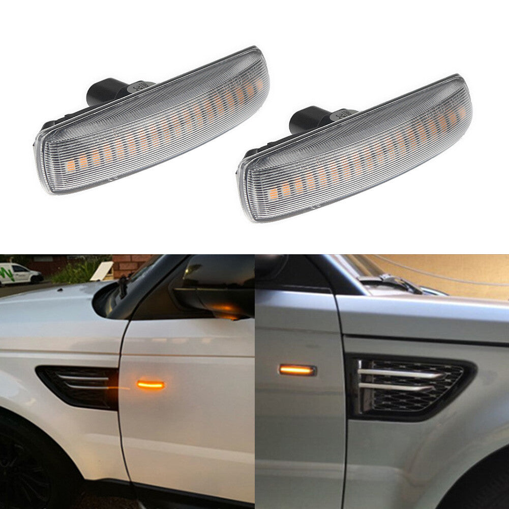 LED Side Marker Lights for Range Rover Sport Discovery LR3 LR4 LR2 2006-2013