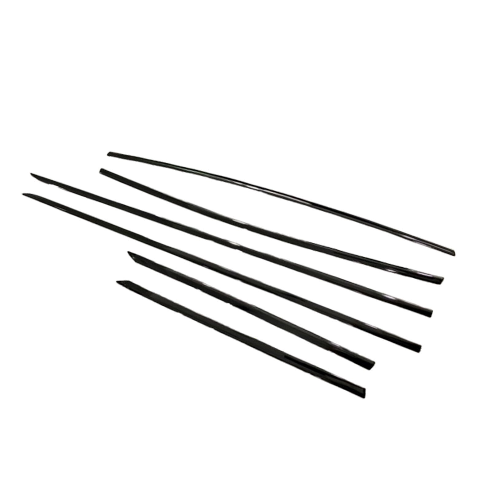 6-piece Gloss Black Side Door Body Cover Trim for Honda Accord 2018-2022