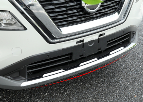 for Nissan Rogue 2021-2024 Front Lower Bumper Chrome Protector Strip Cover Trim