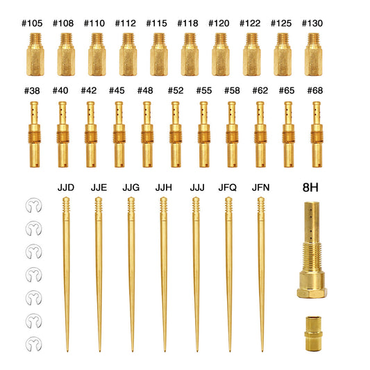 PE 26-28 21-34 Carburetor 8 Holes Repair Kit Slow Jet Needle Holder Atomiser Q