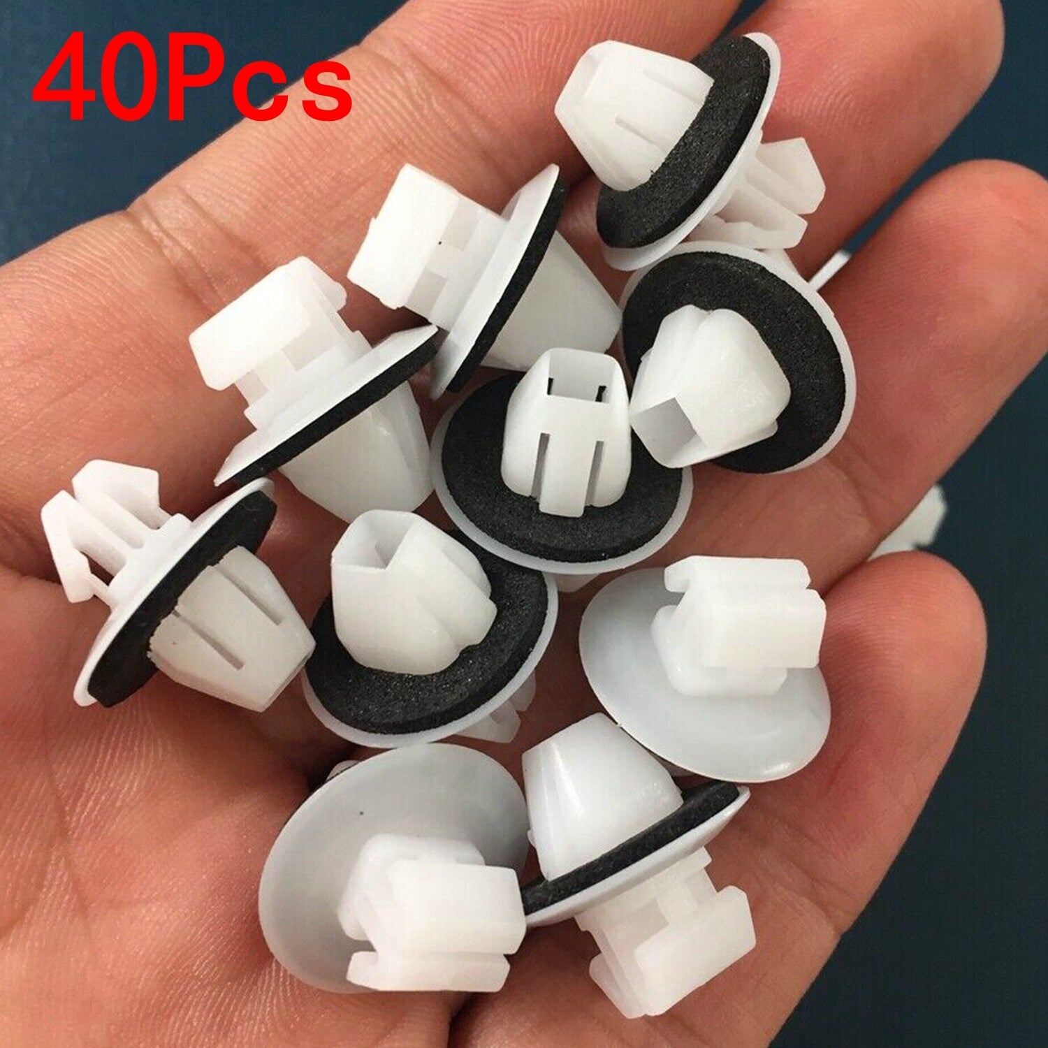 40 Pcs Rocker Panel Moulding Retainer Clips With Sealer for Toyota Rav-4 Previa