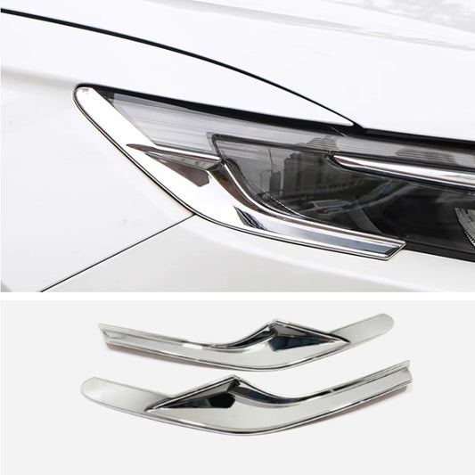 for Honda CRV CR-V 2023 2024 Chrome Front Headlight Lamp Eyebrow Strips Trim