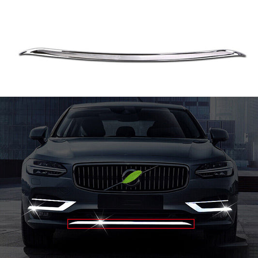 for Volvo S90 2017-2020 Stainless Front bumper Bottom Cover Molding Guard Trim