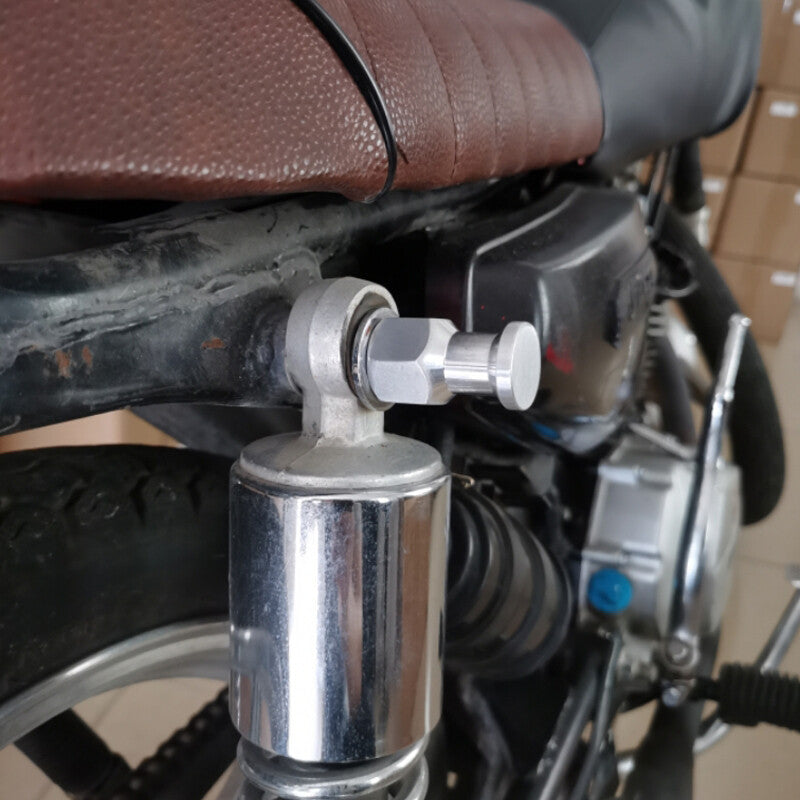 A pair of M10×1.25 motorcycle rear shock absorber bolts, anti-theft decorative covers - n