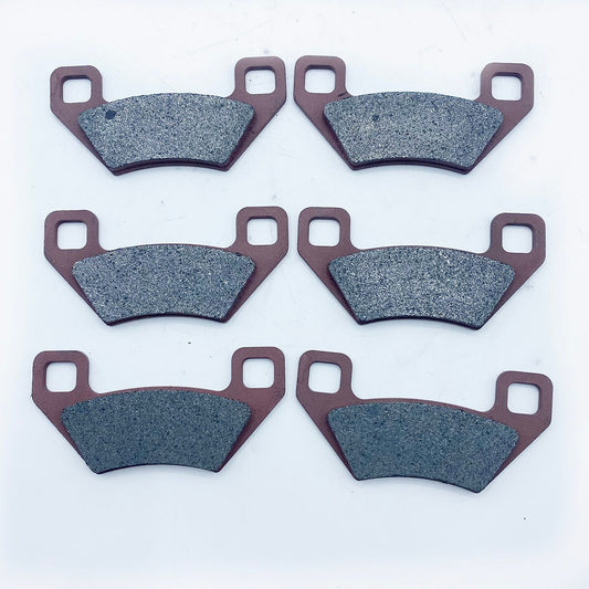 3 Sets Brake Pad Set for Arctic Cat 1436-420 Front Left Right Rear C Ceramic