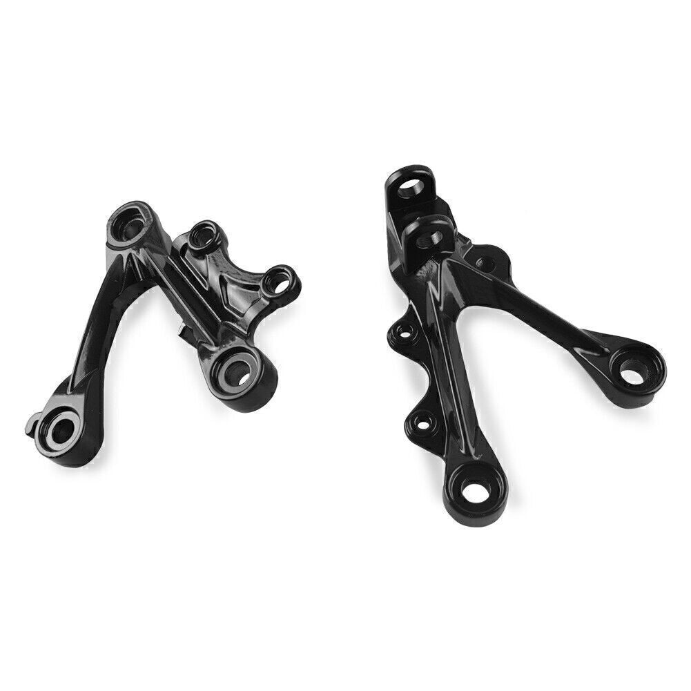for KAWASAKI ZX6R 2009-2011 Front Rider Footrest Foot Pegs Pedals Brackets