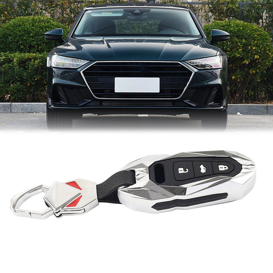 Key Fob Case Shell Cover Silver for Audi A3 A6 A7 for A8 Q7 Q8 S6 S7 S8 e-tron