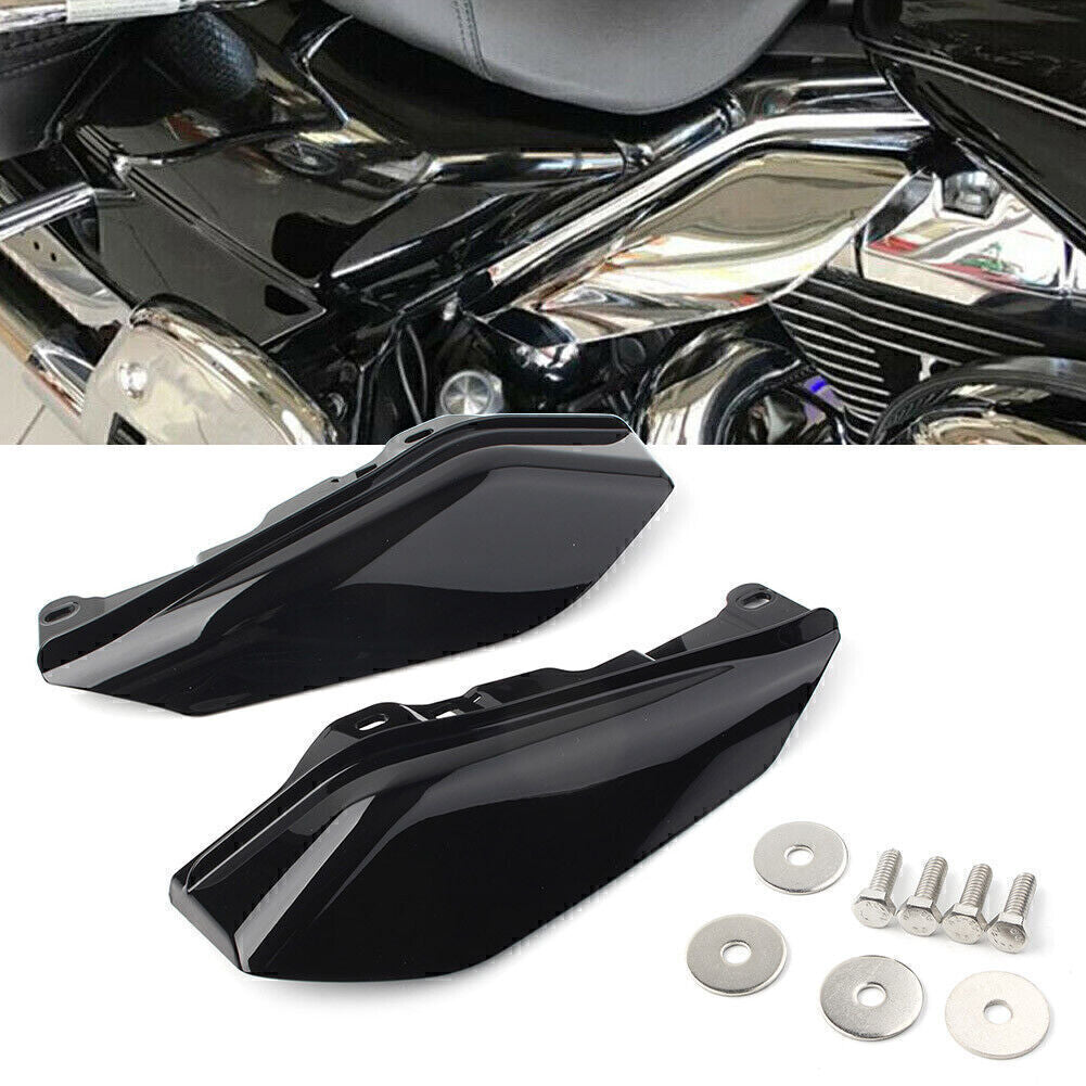 Heat Shield Mid-Frame Air Deflector Trim for Harley Street Glide 2009-2016 Black Q