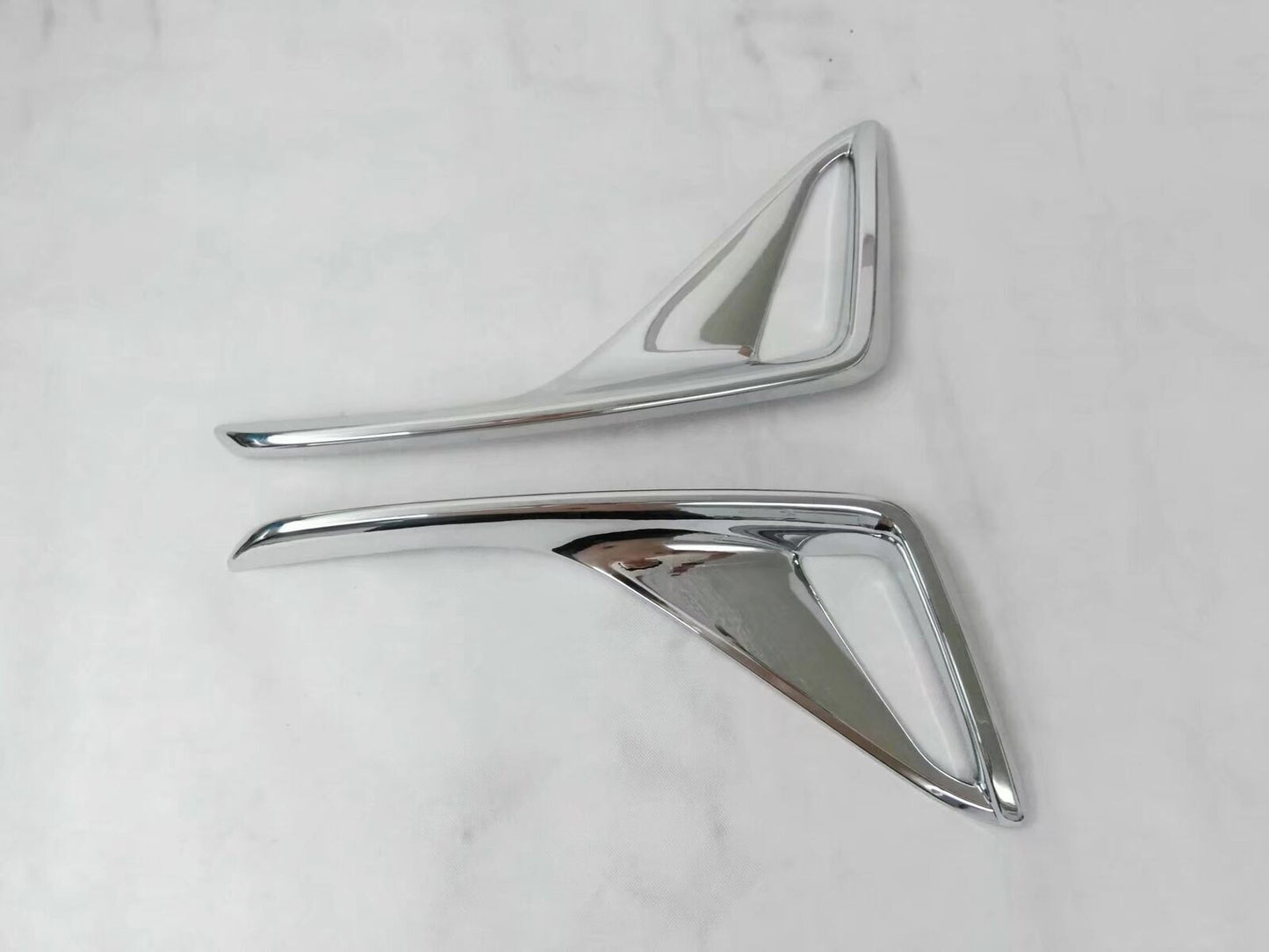 2for Toyota C-HR CHR 2016-2022 Chrome ABS Rear Bumper Fog Light Lamp Cover Trim