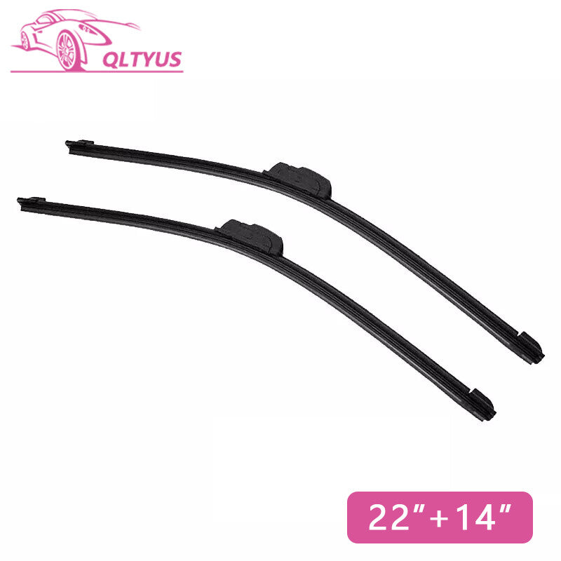 22-inch + 14-inch windshield wiper J-hook, frameless, bracketless, all seasons