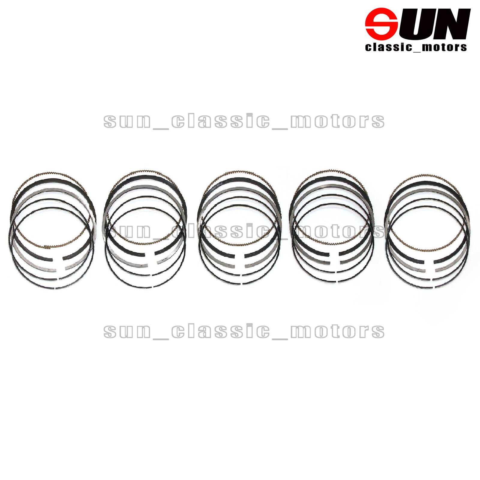 5x Piston Rings Set STD for VOLVO S60 V40 XC60 2.5T L5 B5254T12 B5254T14