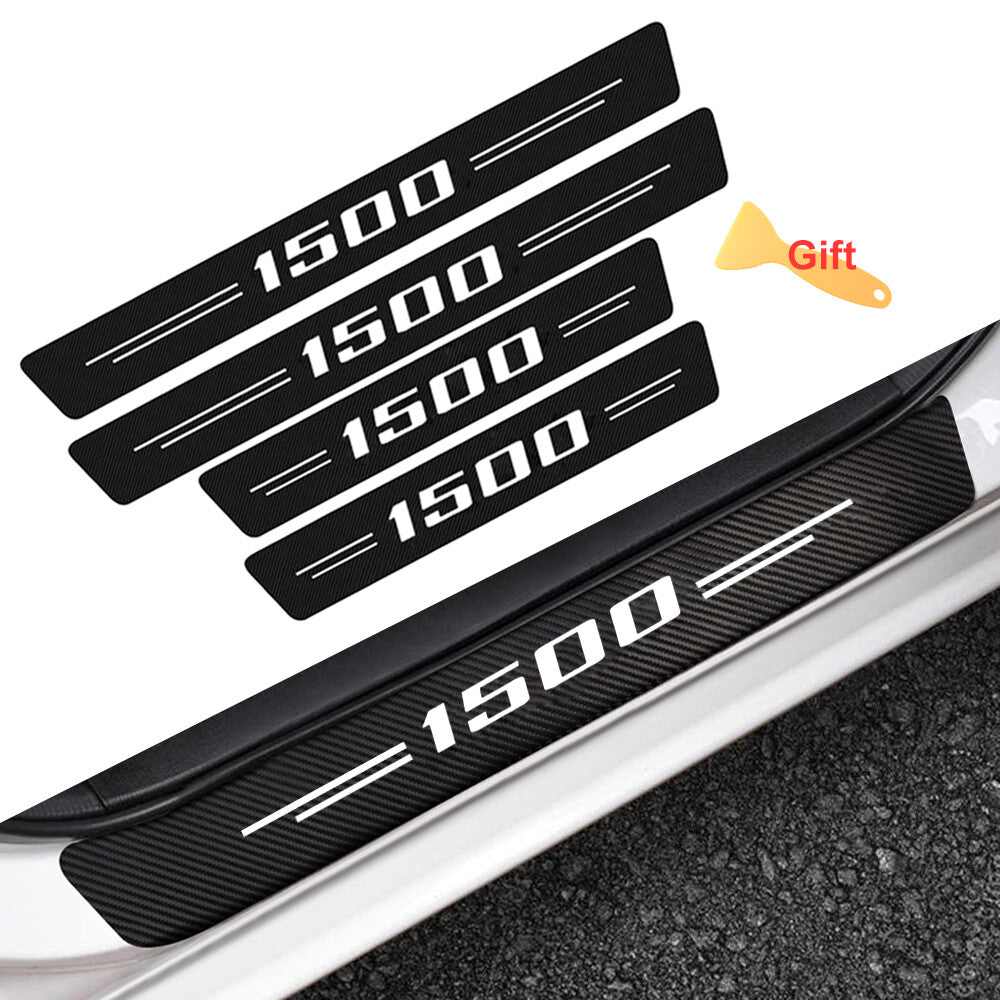 4x for Ram Accessories 1500 Letter Truck Door Sill Plate Protectors Step Cover