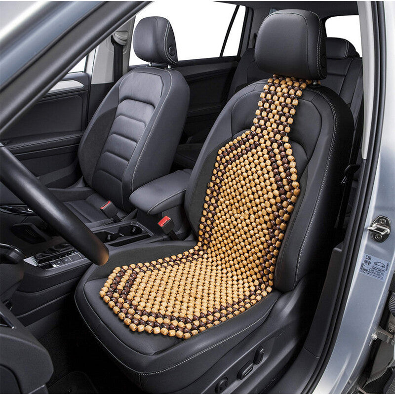 Wooden beaded car for seat cushion, double beaded for seat cover, massager