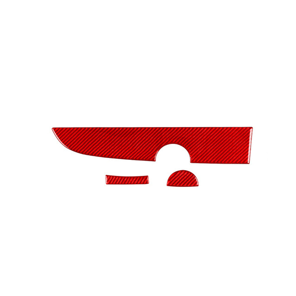 for Fiat 500 2012-15 RHD Console for Co -pilot Dashboard Panel Cover Red Carbon Fiber