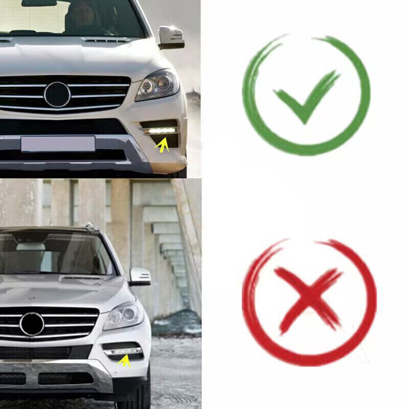 Right Side Front Fog Light Chrome Trim Bezel Cover for Benz W166 ML350 2012-2015