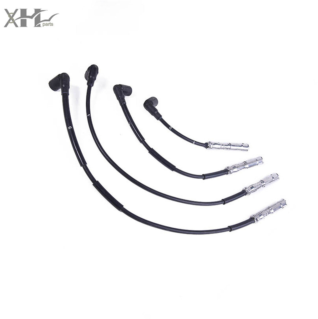 4Pcs Set Of Ignition Lead Wires for VW for Passat 1997-2011 1.6/2.0 8V 06A905430AH Q
