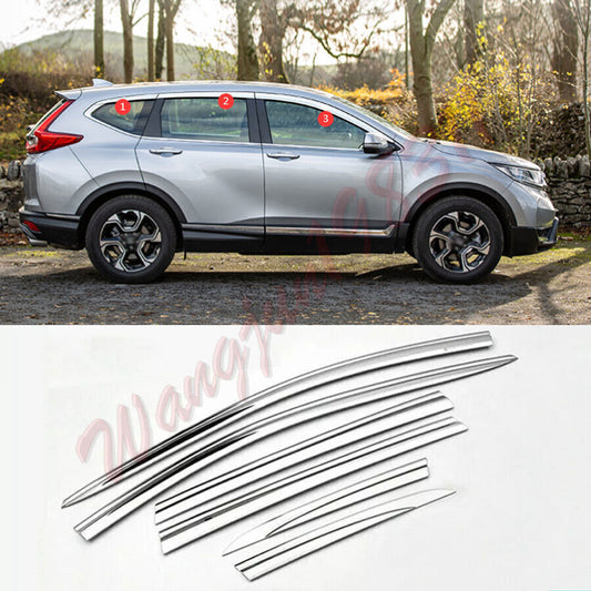Chrome Trim Window Visor Vent Rain Sun Rain Deflectors for Honda CR-V 2020-2022
