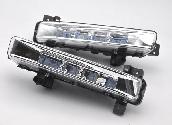 2x White LED Daytime Day Fog Light DRL For 5 G30 G31 G32 2016-2024 v