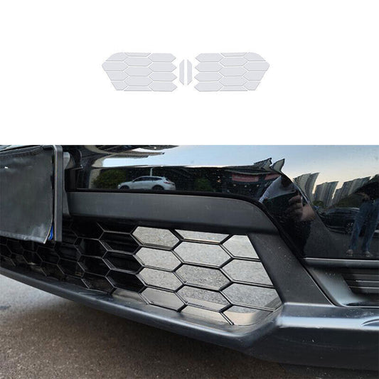for Honda CR-V CRV 2023-2024 Chrome Honeycomb Front Lower Mesh Grille Grill Trim