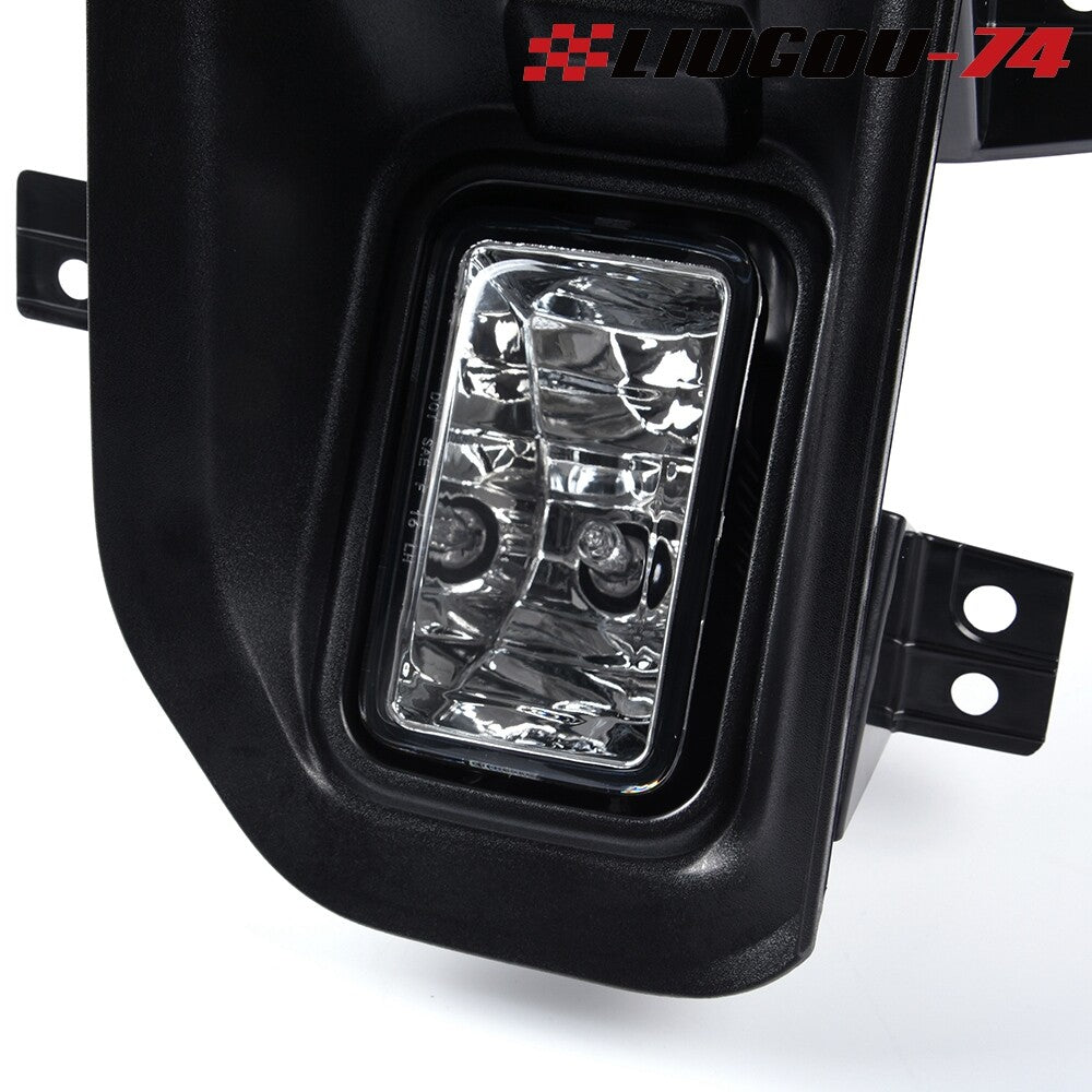 Suitable for 2015-2017 transparent lens front bumper fog lights driving lights- v