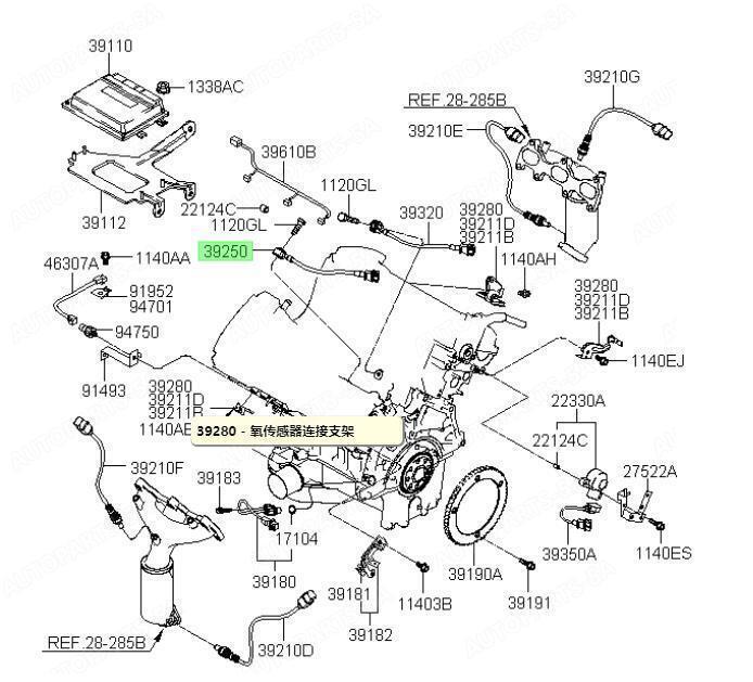 Ignition Knock Sensor Driver for 99-10 for Hyundai for Kia 2.5L 2.7L 3925037150