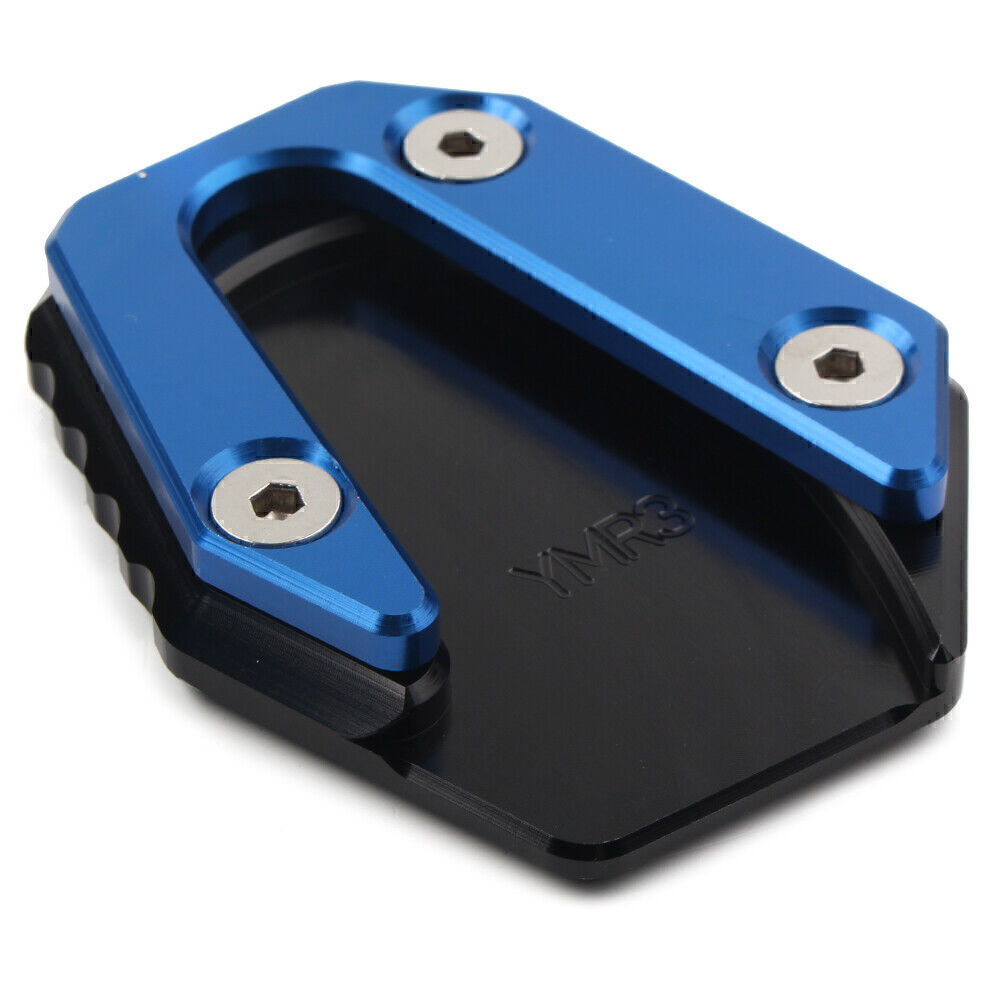 for Yamaha YZFR25 YZFR3 MT-25 MT-03 2014-19 Blue Side Stand Kickstand Plate Pad Q