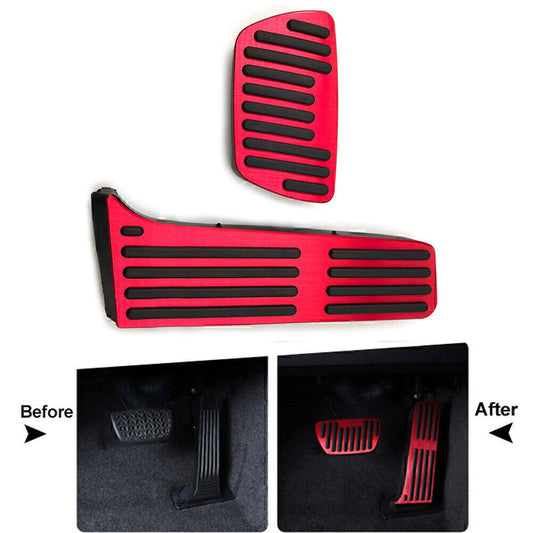 2Pcs No Drilling Gas Brake Foot Pedal Cover AT Fit 2018-2020 2019 for Toyota for Camry