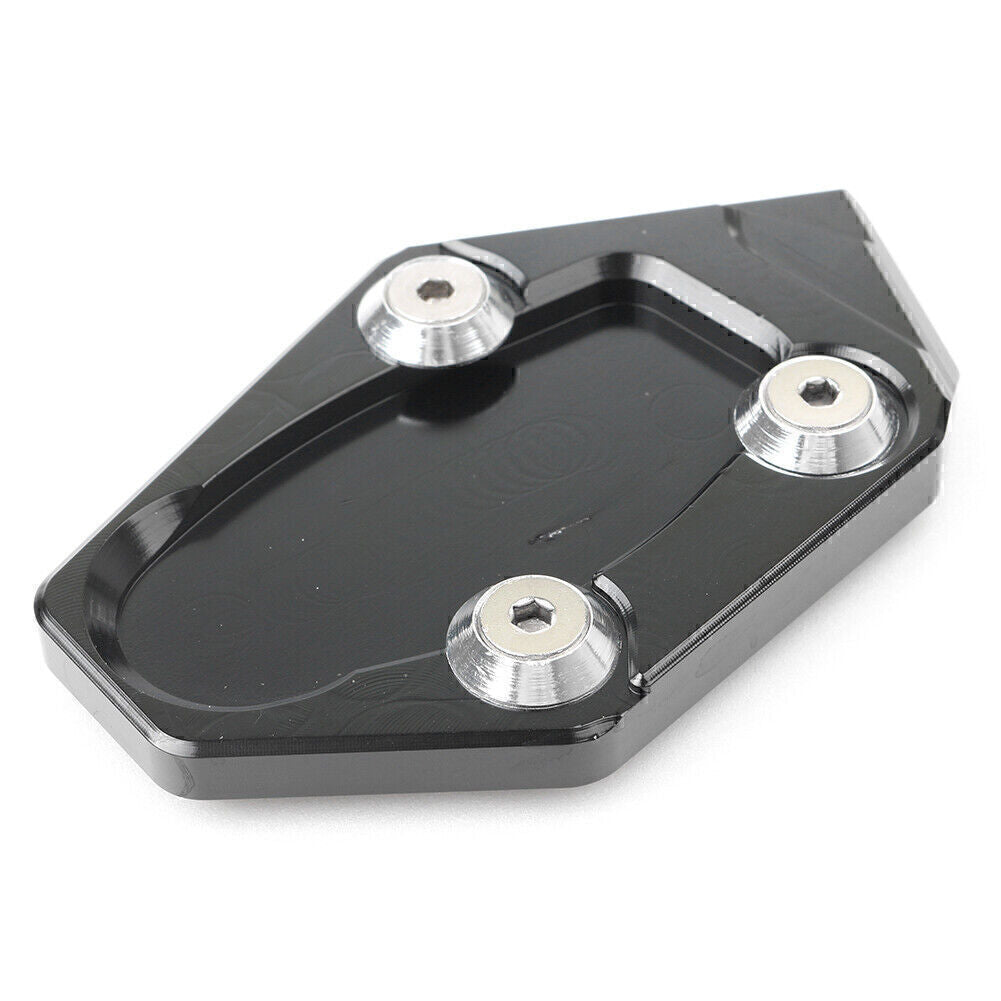 Kickstand Enlarge Plate Side Stand Extension Pad for YAMAHA YZF-R3 2015 Black Q