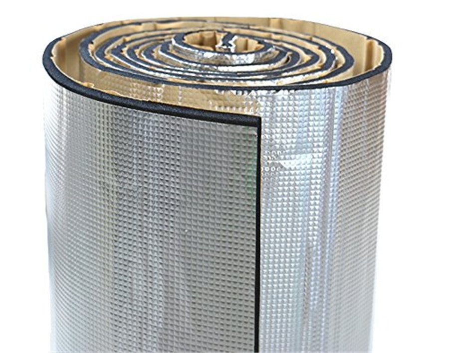 Car Engine Heat Insulation Pad Floor Sound Deadener Mat Aluminum Sheet 1m1.4m Q