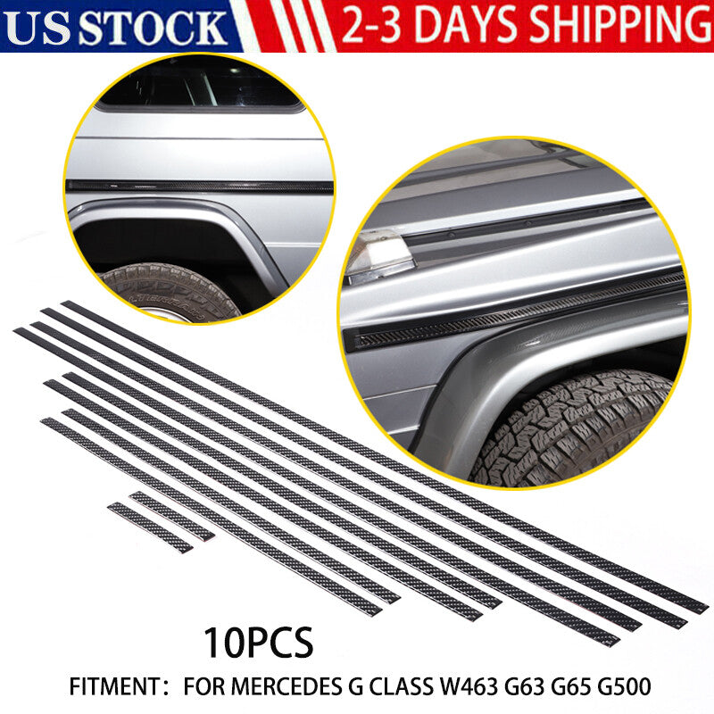 Carbon fiber side-molded decorative stickers for Mercedes G-Class W463 G63 G65 G500 - n