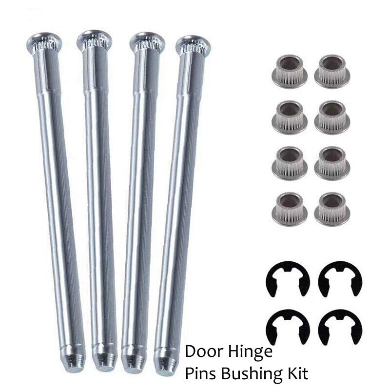 Door hinge pin bushing kit, 2 doors, 4 pins, fits 1994-2004 for Chevrolet S10 and for GMC S15.