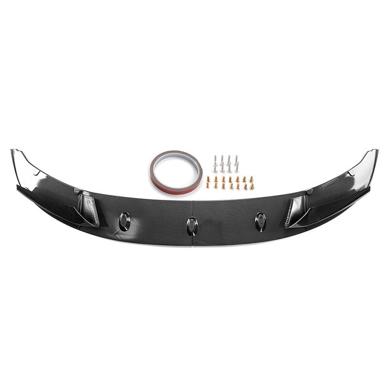Front bumper spoiler lip kit for BMW F10 M Sport 2012-2016 with carbon fiber exterior Q