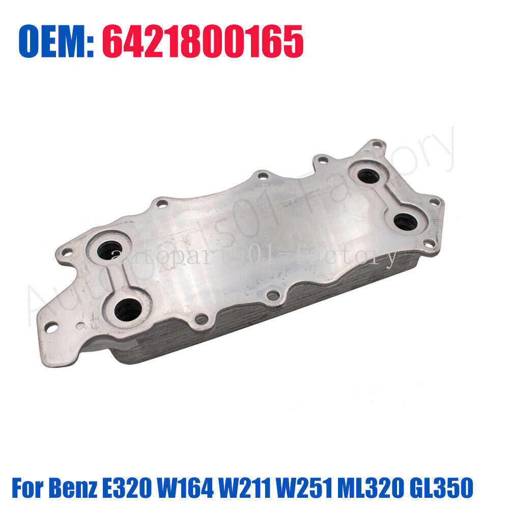 Engine Oil Cooler Aluminum for Benz E320 W164 W211 W251 ML320 GL350 CDI 4MATIC