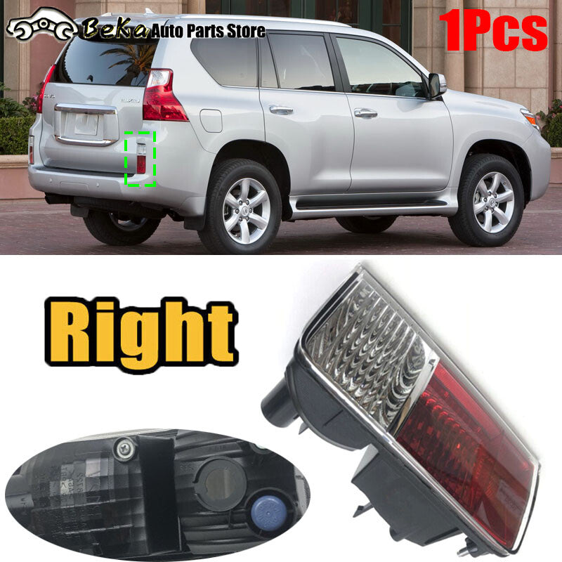 One-piece set of for Lexus GX460 2010-2013 right rear bumper light reflector and brake light.