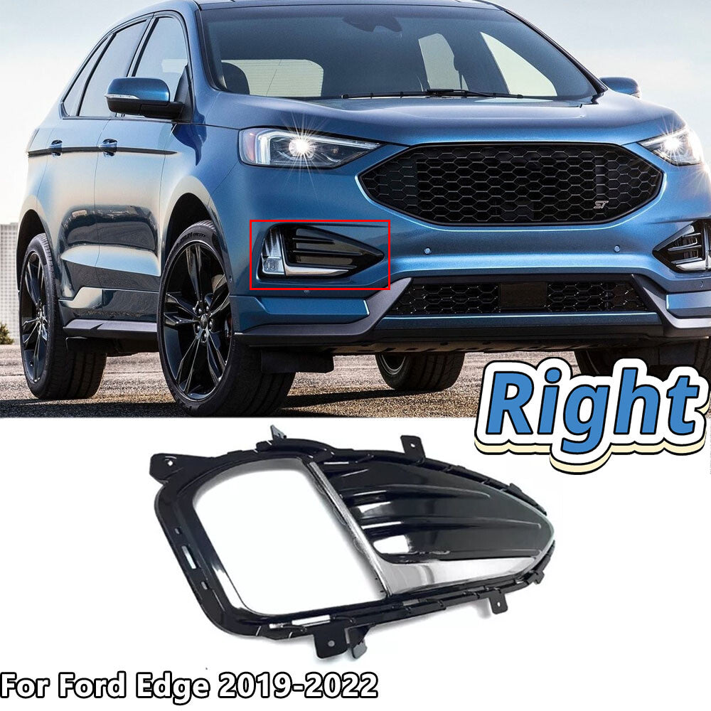 Right Front Driver Side Bumper Fog Light Cover Bezel For Edge 2019-2022 v