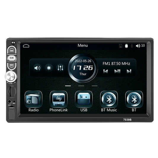 Car 7in Radio For Apple Carplay Android Auto Bluetooth FM Stereo SWC Bluetooth