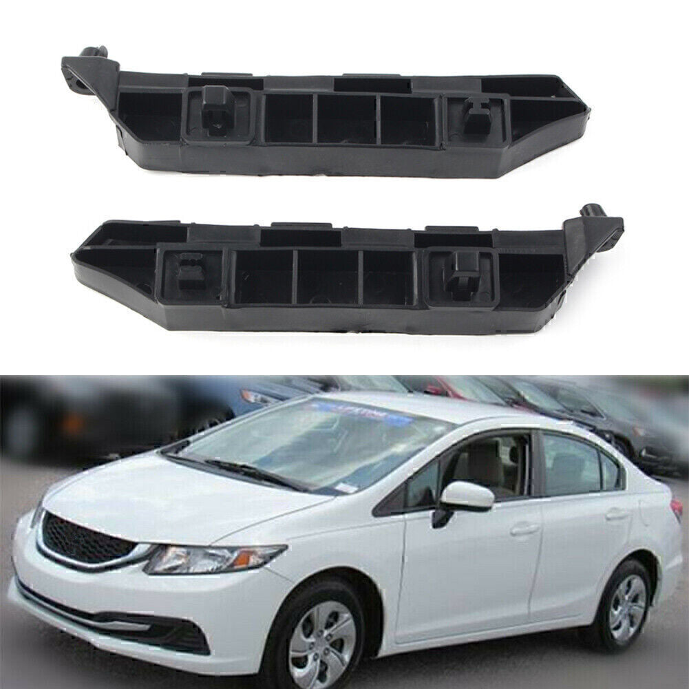 2PC Front Bumper Brackets Beam Retainer Support LH RH Fit for CIVIC Sedan 2012-2015