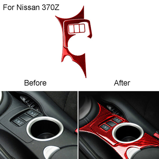 Passenger Inner Door Handle Panel Trim Carbon Fiber for Acura TSX 2003-2008 Red v